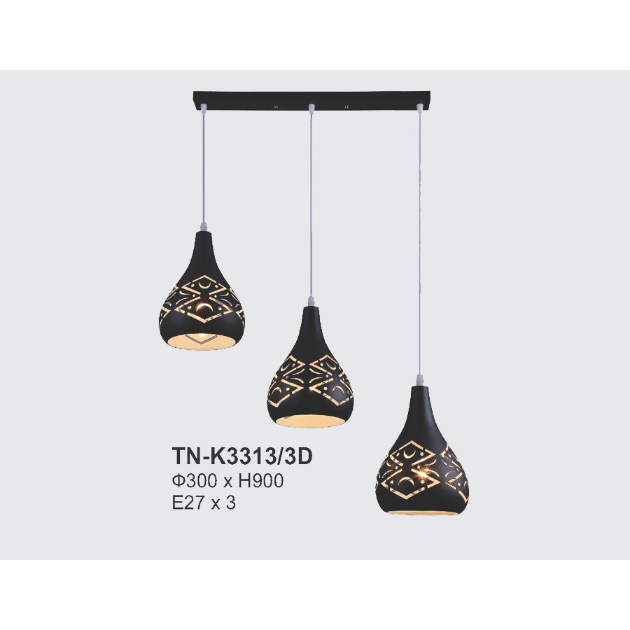 Đèn thả trần -treo tường trang trí kiểu hiện đại  VKT-TN-K3313-3D ( Tặng kèm bóng đèn chuyên dụng )