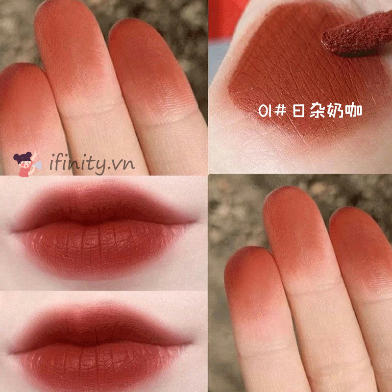 DAIMANPU Son Lì Lip Glaze Môi Bùn Son Môi Bóng Mờ Mờ Nhung Chống Thấm | BigBuy360 - bigbuy360.vn