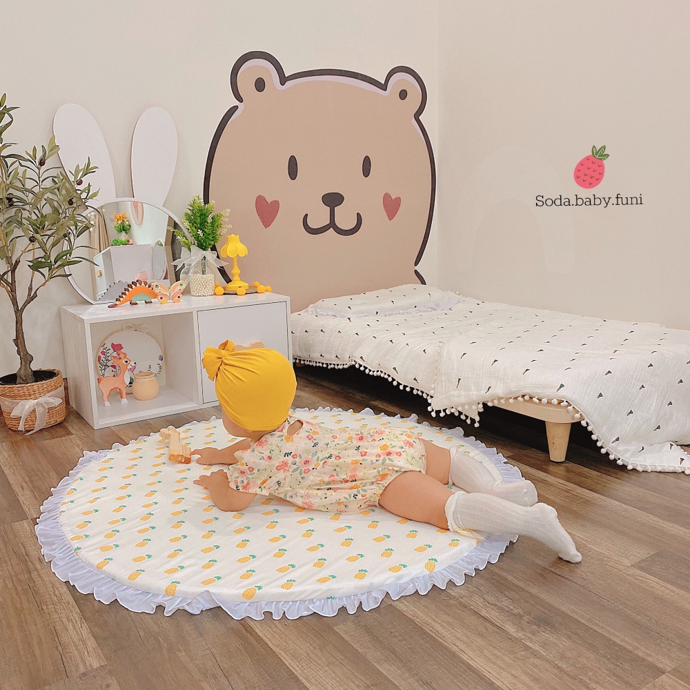 Decal dán tường hình gấu - decal trang trí decor nhà