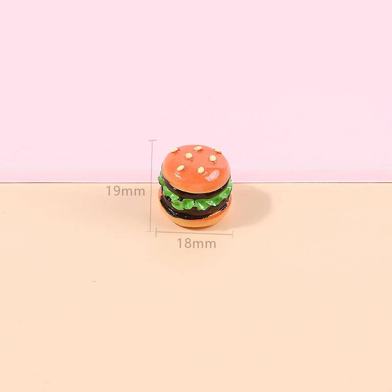 Phụ Kiện Hình Bánh Hamburger/Kem/Bánh Mì Kiểu Hoạt Hình Độc Đáo Trang Trí Giày DIY