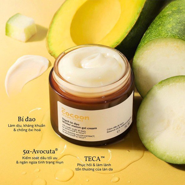 Kem Dưỡng Thạch Bí Đao Cocoon Cấp Ẩm Và Ngừa Mụn