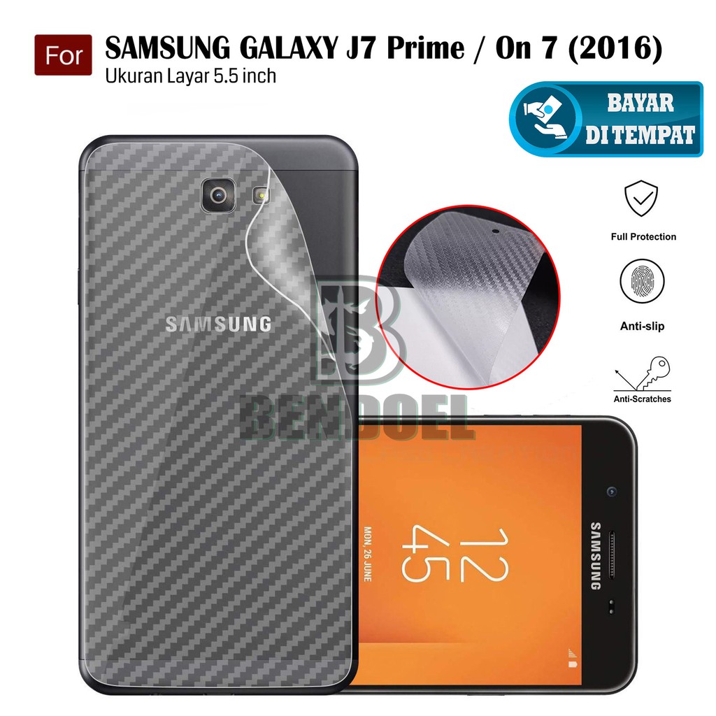 Ốp Lưng Sợi Carbon 3d Thời Trang Cho Samsung Galaxy J7 Prime / On 7 (2016) / G610 / Duos