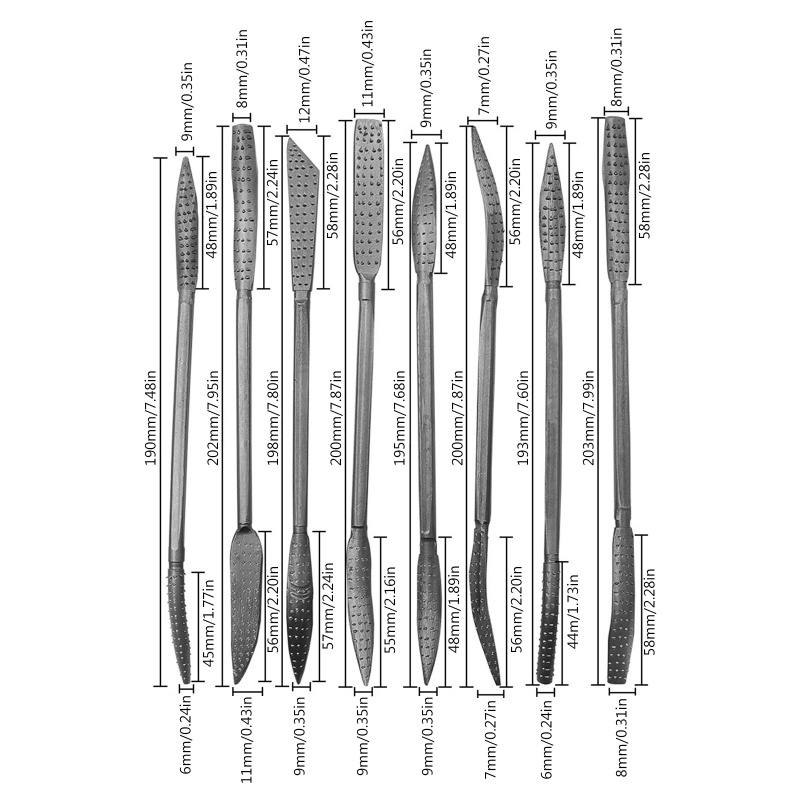 Dụng Cụ Dũa Gỗ Hai Đầu Chuyên Dụng Cho Thợ Mộc