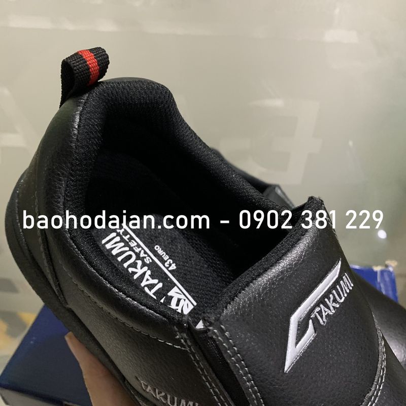 Giày bảo hộ lao động xỏ TAKUMI Nhật Bản TSH-225 - màu đen | BigBuy360 - bigbuy360.vn