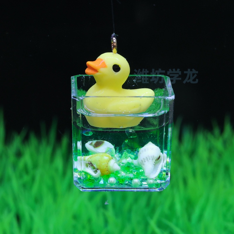 Quả Bóng Nổi Trang Trí Hồ Cá Hình Con Vịt Màu Xanh Dương