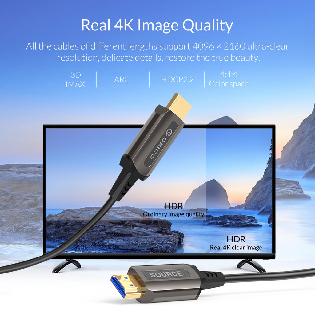 Cáp Nối HDMI Orico V2.0 GHD701 - Đen - Hàng Chính Hãng