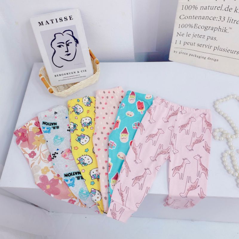 {8-16kg} Combo 10 quần dài cotton cho bé trai/bé gái