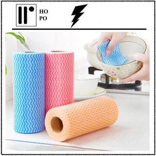 Cuộn Giấy Vải Lau Đa Năng - Vải Không Dệt ( 50 Tờ/Cuộn) - Màu Ngẫu Nhiên