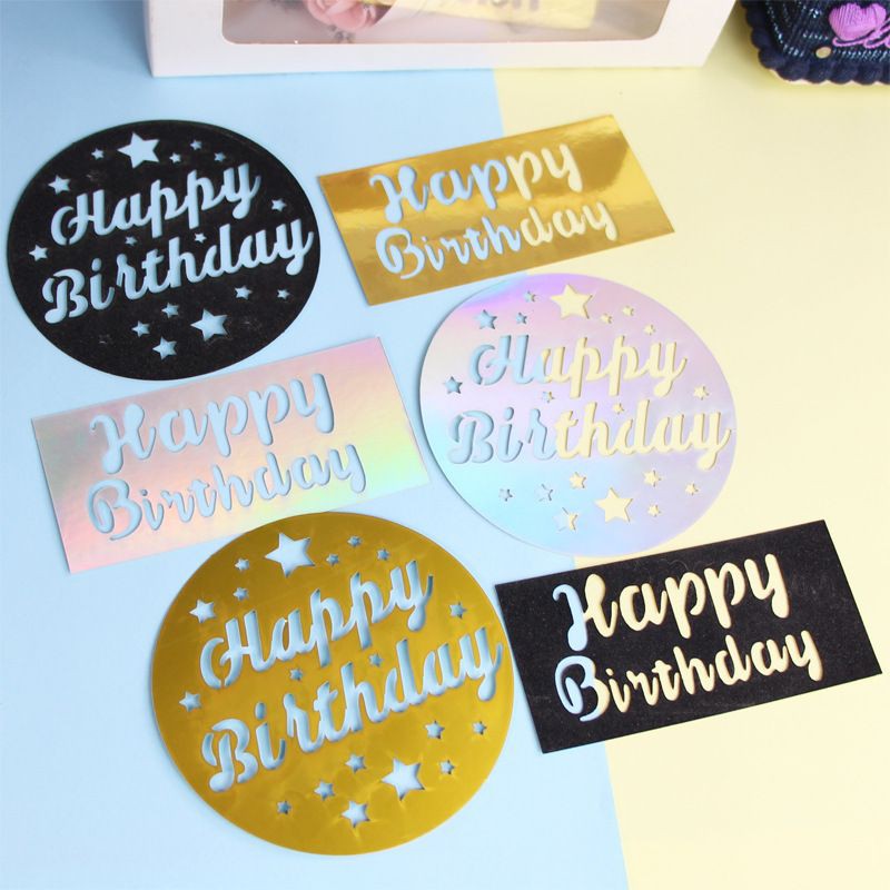Topper HPBD tròn và chữ nhật