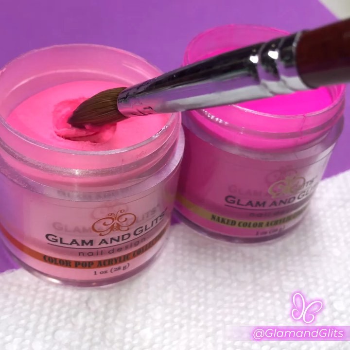 Bột Đắp Màu GLam &amp; GLitzs Để Làm Hoa FANTASY , Đắp Móng Màu , 3D Nail Chính Hàng USA 28g Phúc An Nail Wax