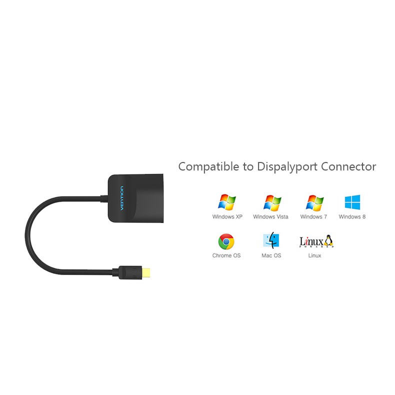 Cáp chuyển đổi Mini DisplayPort ra HDMI hỗ trợ full HD Vention