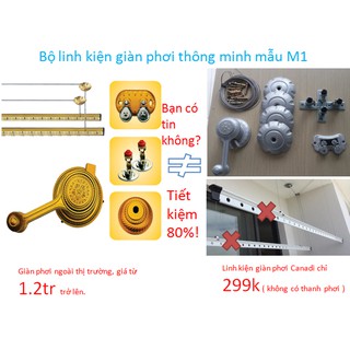Bộ linh kiện giàn phơi thông minh củ chuông