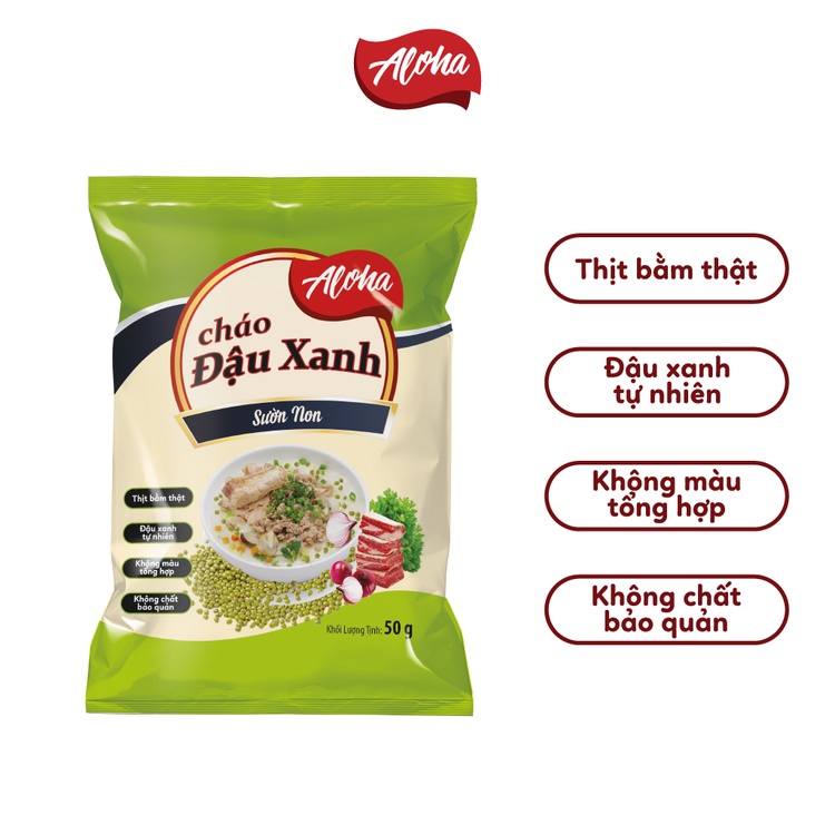 Combo 6 gói - Cháo Aloha Ăn liền - Gói 50Gr