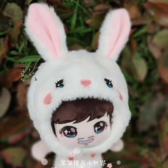 Mũ thỏ cho doll 15cm và 20cm