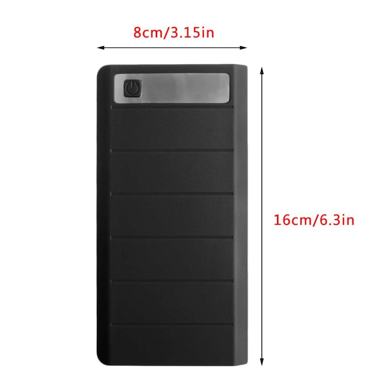 Cục Sạc Dự Phòng Wili Type C 2 Usb 8x 18650 Có Đèn Led