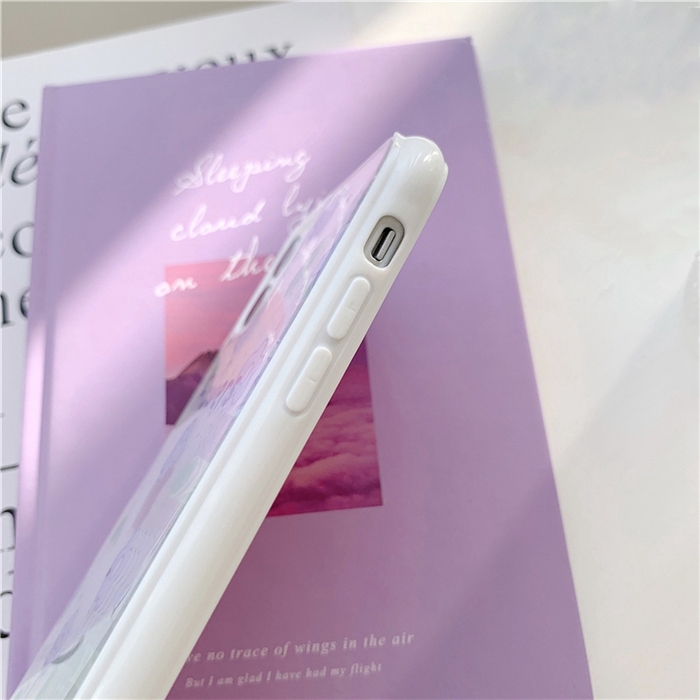 Ốp lưng iphone hoa tím kim tuyến 5/5s/6/6plus/6s/6splus/7/7plus/8/8plus/x/xr/xs/11/12/pro/max/plus/promax - Awifi S3-9 | BigBuy360 - bigbuy360.vn
