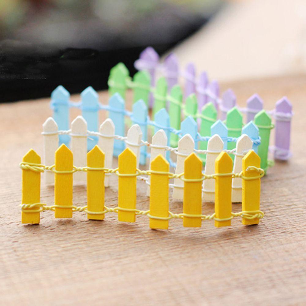 HARRIETT Bộ 10 Miếng Gỗ Trang Trí Màu Sắc Ngẫu Nhiên