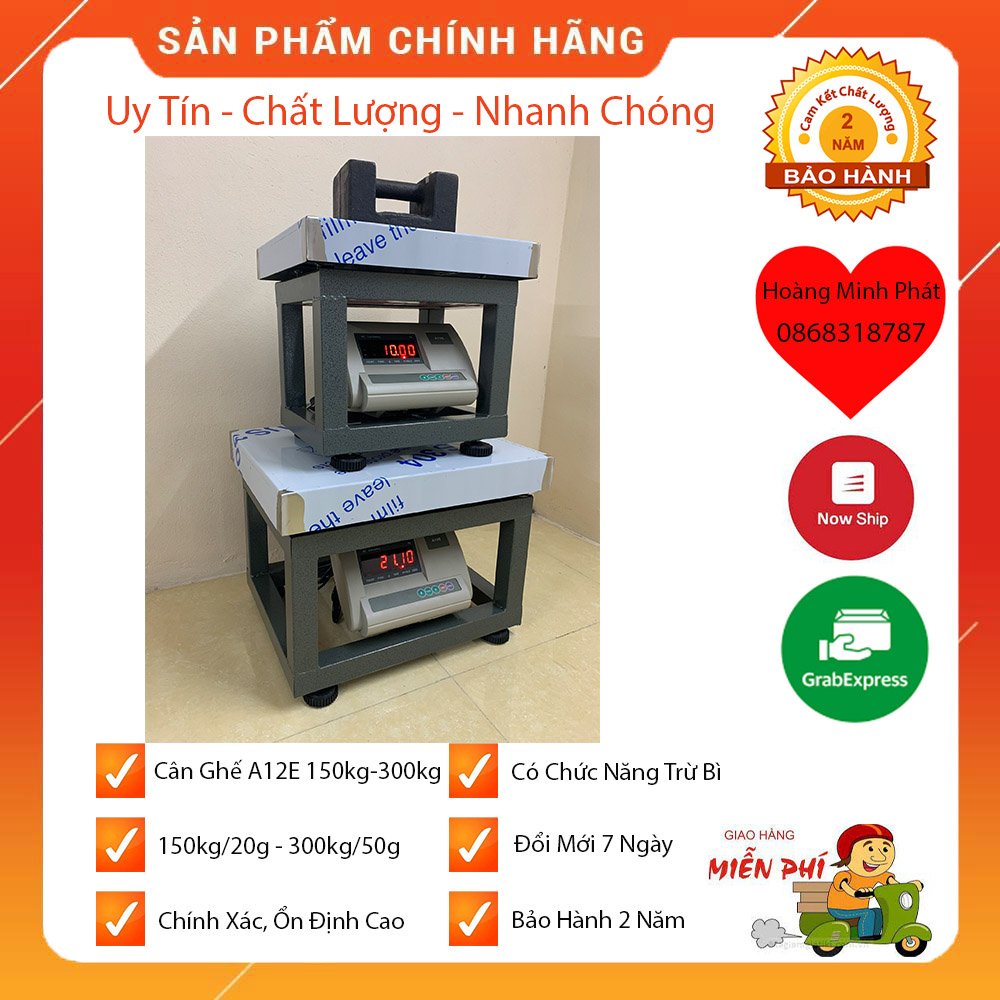 Cân Điện Tử Công Nghiệp 100kg 150kg 300kg A12E Đài Loan. Bảo Hành 2 Năm