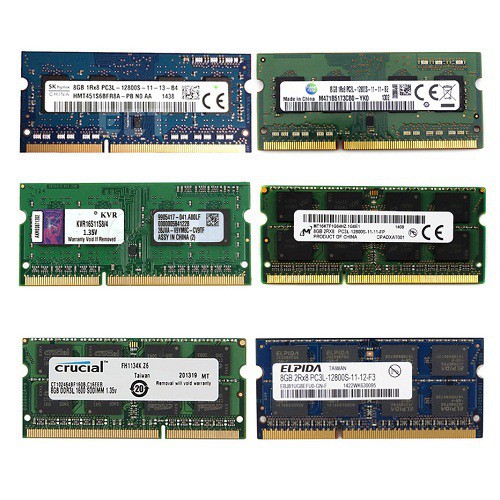 Ram Laptop 8GB 4GB DDR3L bus 1600 nhiều hãng