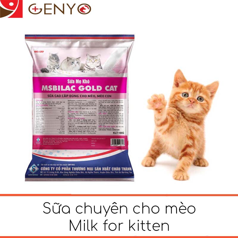 Sữa cho mèo msbilac gold cat 100g