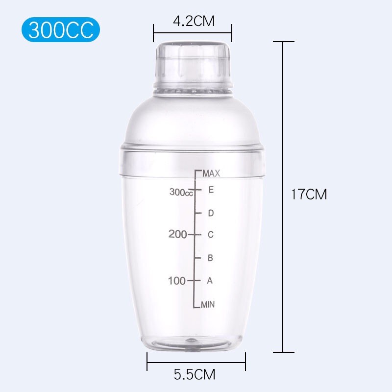 Bình lắc pha chế Cocktail bằng nhựa 300-500-700ml-1000ml