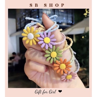 Buộc tóc hoa cúc màu ngẫu nhiên
