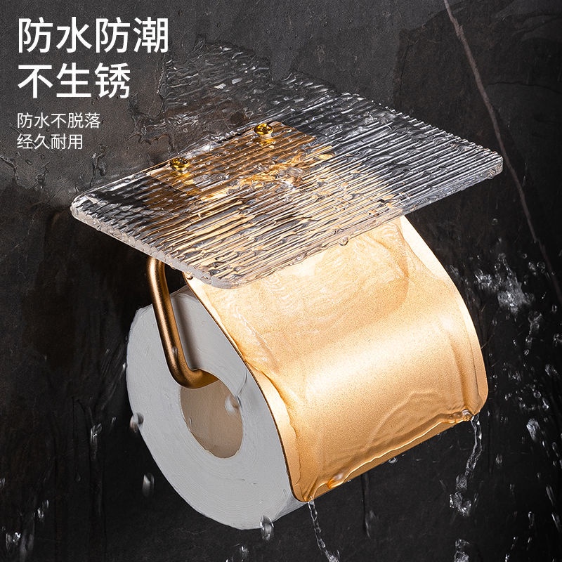 Giá Đỡ Cuộn Giấy Vệ Sinh Gắn Tường Bằng Acrylic Tiện Dụng Cho Phòng Tắm