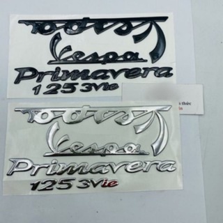 bộ Tem nổi VESPA PRIMAVERA 3V 3Vie đẹp (cho xe máy Piaggio, decal piagio 3v.ie