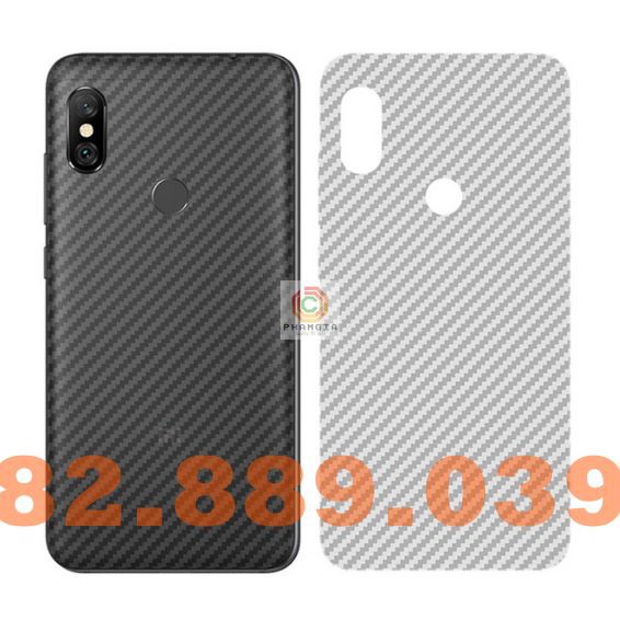 Miếng dán mặt lưng skin carbon Xiaomi 8/8 SE/8 Pro/8 Lite