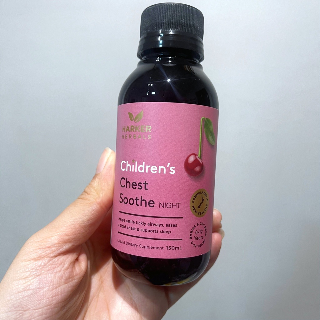 Siro Harker Herbals Children's Chest Soothe Night 150ml cho bé từ sơ sinh đến 12 tuổi