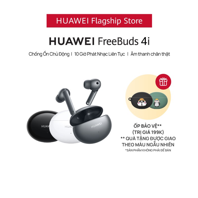 Tai Nghe Không Dây HUAWEI FreeBuds 4i | Chống Ồn Chủ Động | 10 Giờ Phát Nhạc