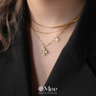 Dây chuyền MEE khảm ngọc Elegance snowflake - N2547