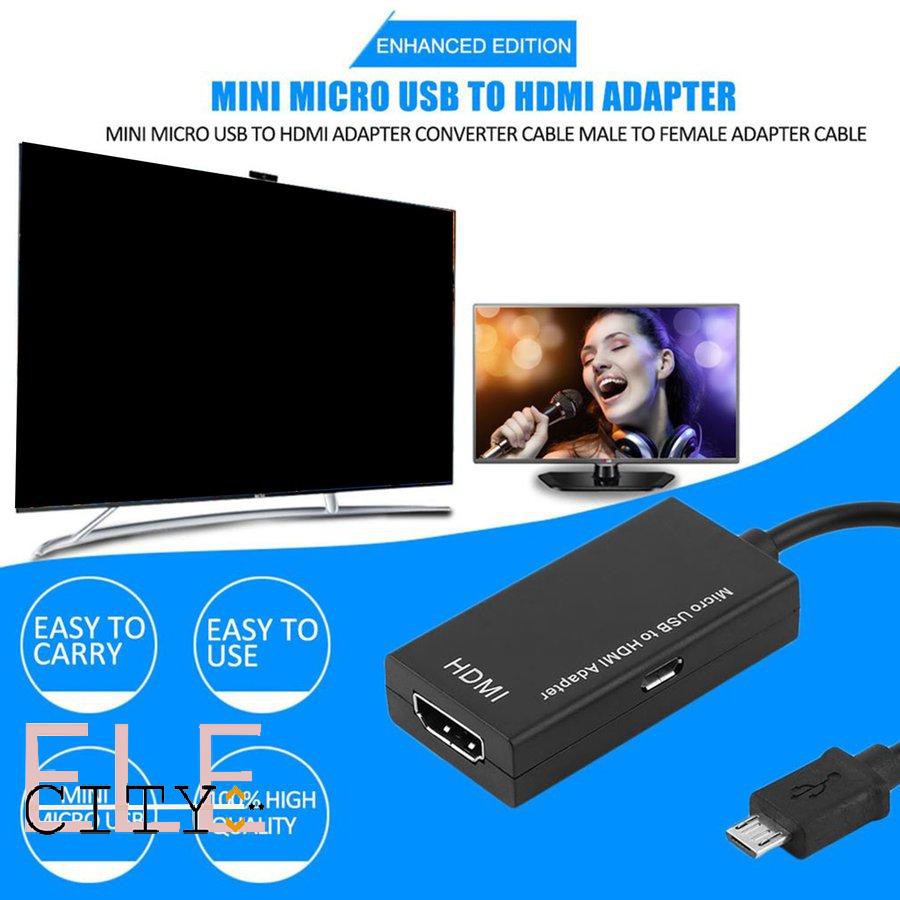 Cáp Chuyển Đổi Mini Micro Usb Sang Hdmi 107ele