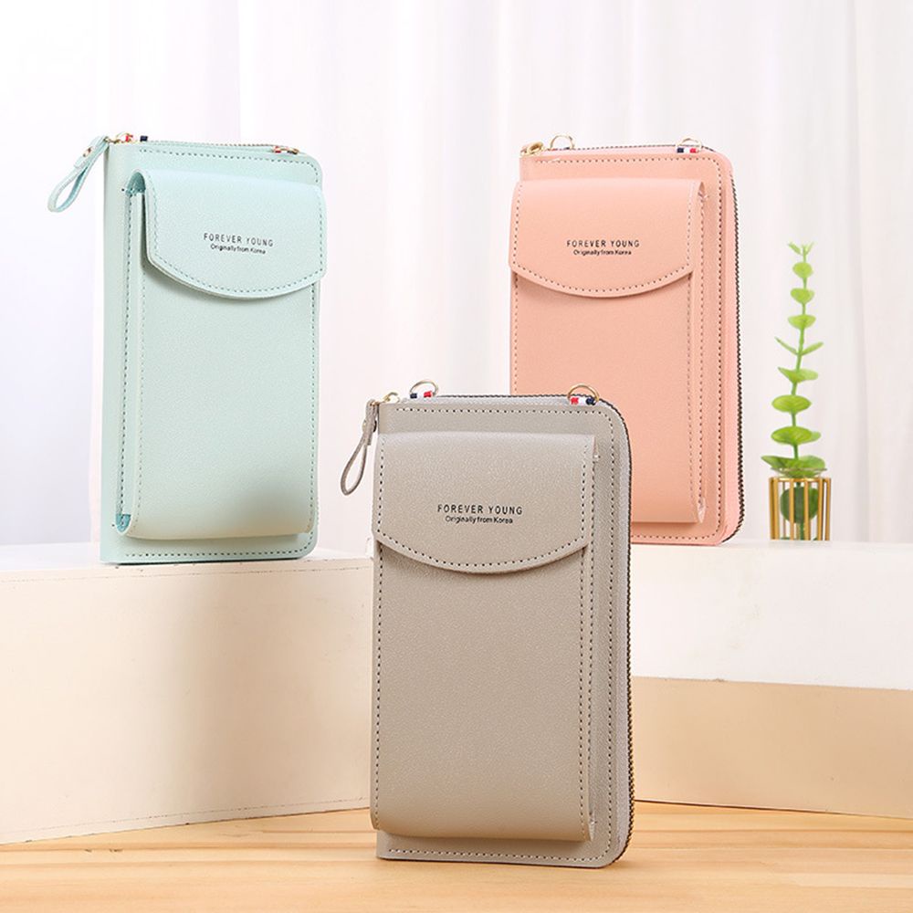 Túi Đeo Vai Da Pu Đựng Điện Thoại Sức Chứa Lớn Đa Năng Nhiều Màu Sắc Thời Trang Cho Nữ