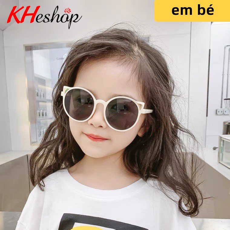 Kính thời trang cho bé 2-12 tuổi, phong cách Hàn Quốc cá tính, Trào lưu tai mèo hoạt hình dễ thương mã Y83115