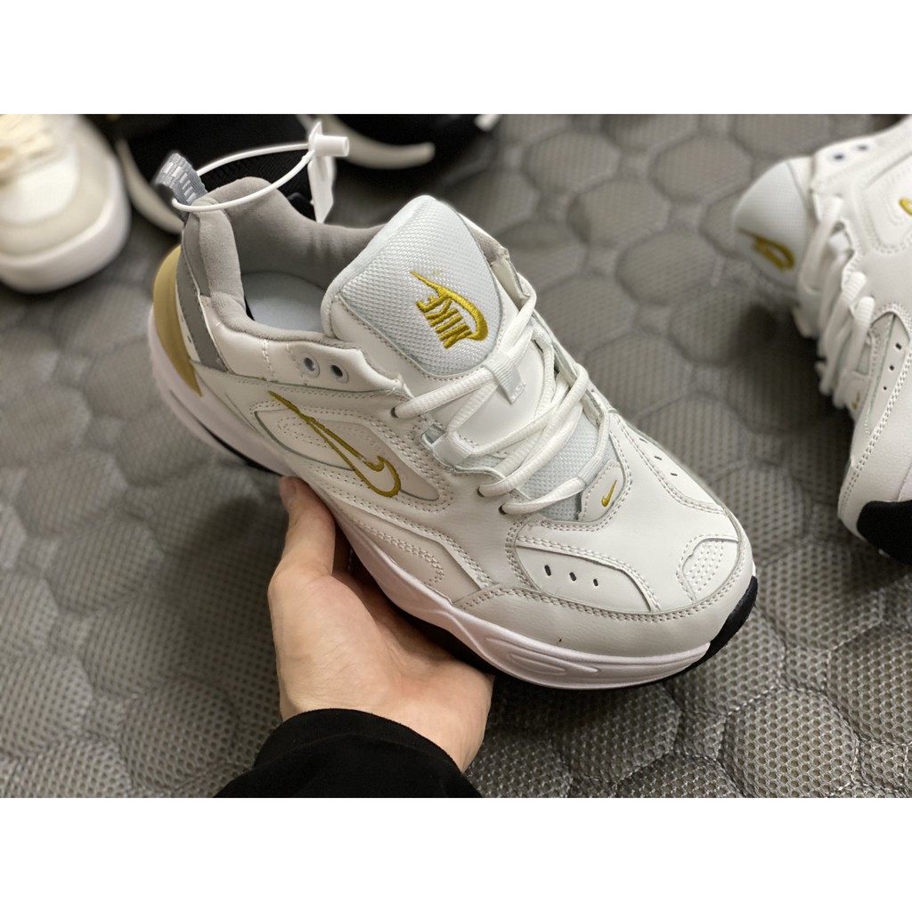 [FREE SHIP+ VIDEO- ẢNH TỰ CHỤP]  Giày Sneakers M2K Màu Trắng Gót Vàng Full Box Bill <Bear.Sneaker> | BigBuy360 - bigbuy360.vn