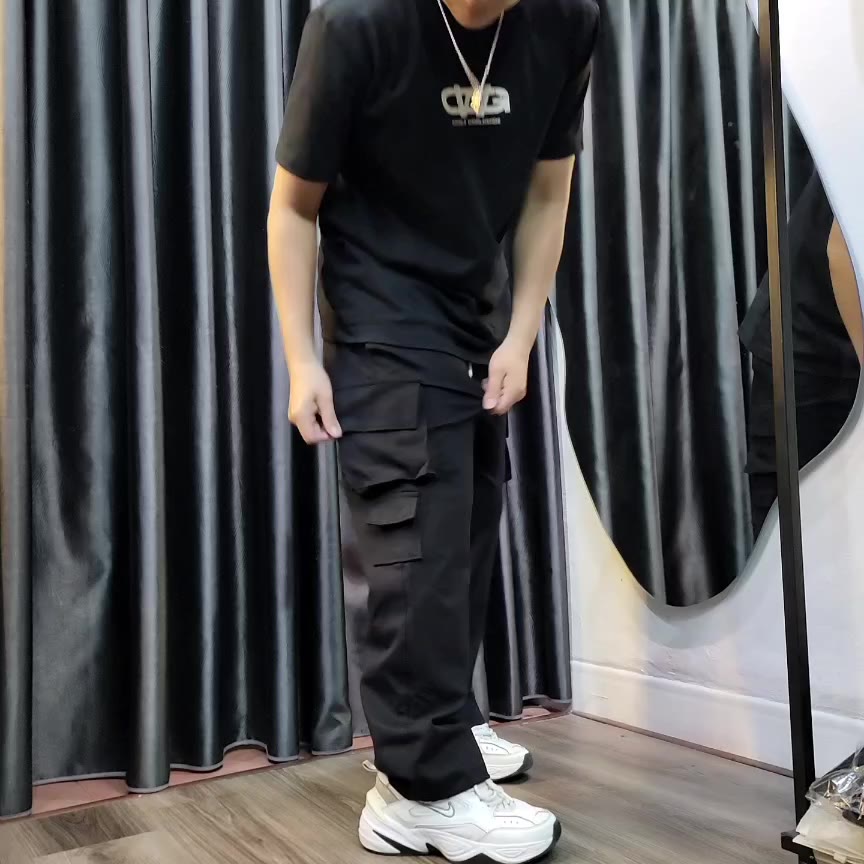 Quần Box Pant Túi Hộp Ống Suông Rộng Vải Nỉ Trơn Dày Dặn Kiểu Dáng Unisex Nam & Nữ | BigBuy360 - bigbuy360.vn