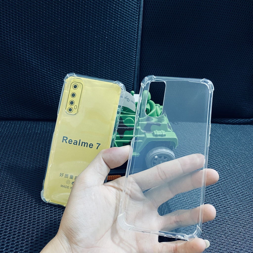 Ốp lưng chống sốc Realme 7 dẻo trong suốt cao cấp bo 4 góc chống va đập