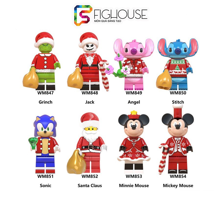 Xếp Hình Minifigures Christmas Themed - Đồ Chơi Lắp Ráp non-lego WM6076 [A20]