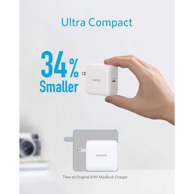 Sạc nhanh Anker PowerPort III 65W chính hãng mới 100% bảo hành 24 tháng ship hoả tốc hcm 30p hoàn xu