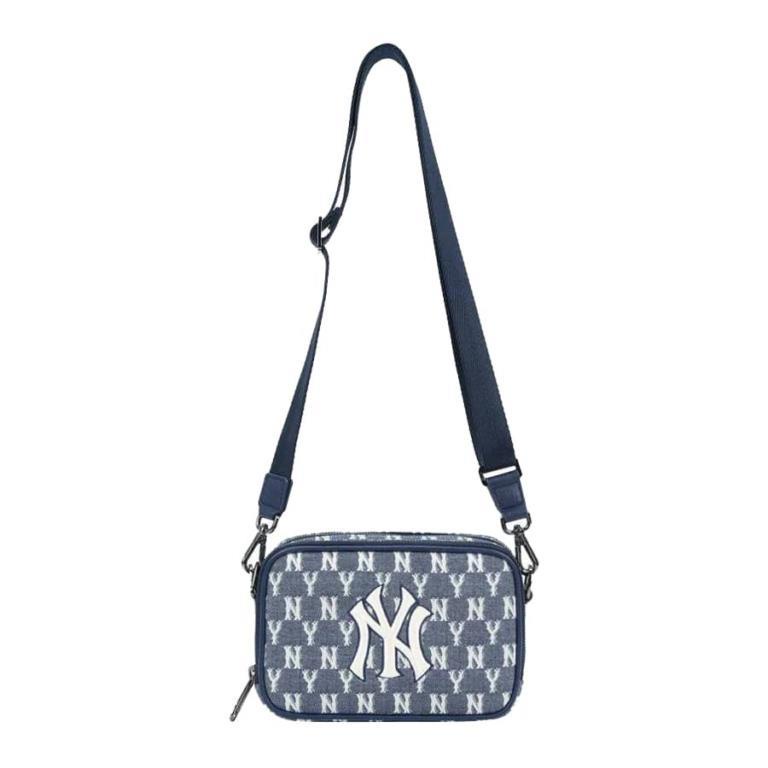 [Hàng chuẩn xịn 1:1] Túi MLB Monogram Jacquard Mini Cross Bag Newyork Yankees 32BGDM111-50 Xanh - Hà