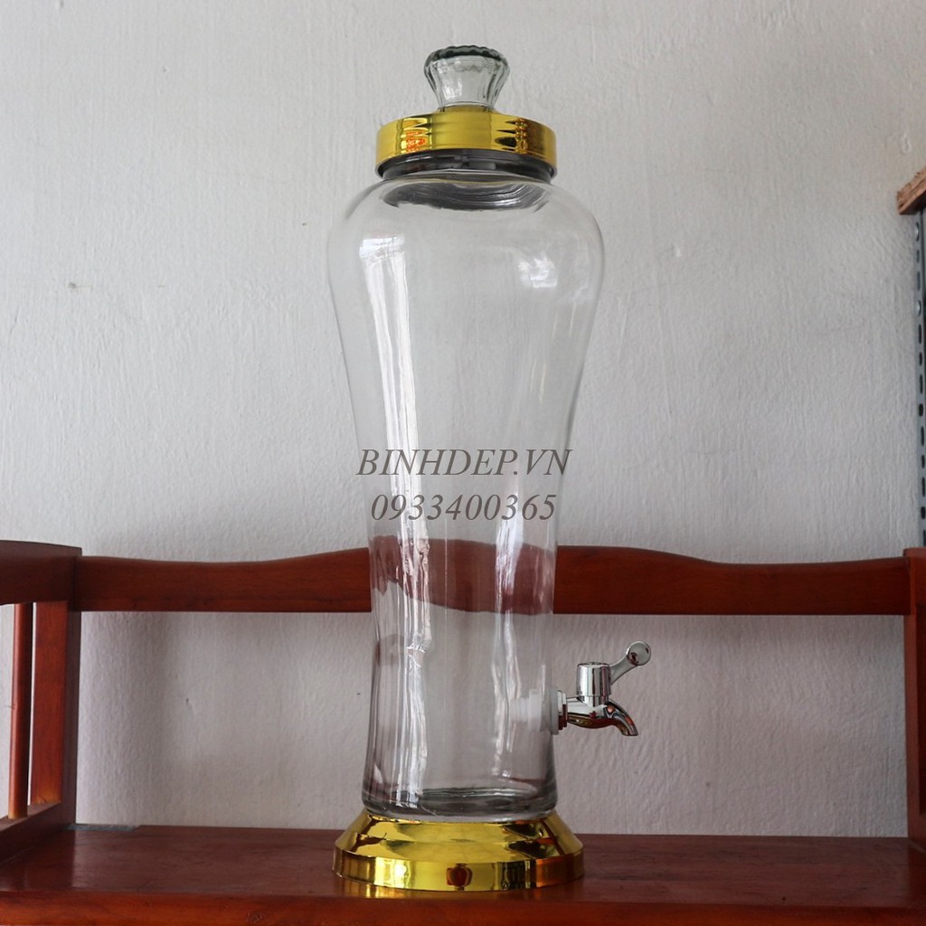 BÌNH NGÂM RƯỢU 5 LÍT CÓ VÒI. BÌNH NGÂM SÂM . KEO RƯỢU