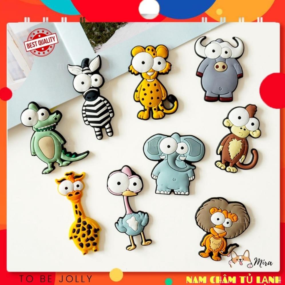 Nam Châm Tủ Lạnh PVC Động Vật Sở Thú Cho Bé Trang Trí Bàn Học, Bàn Làm Việc, Đính Note MIRA-PVC79005