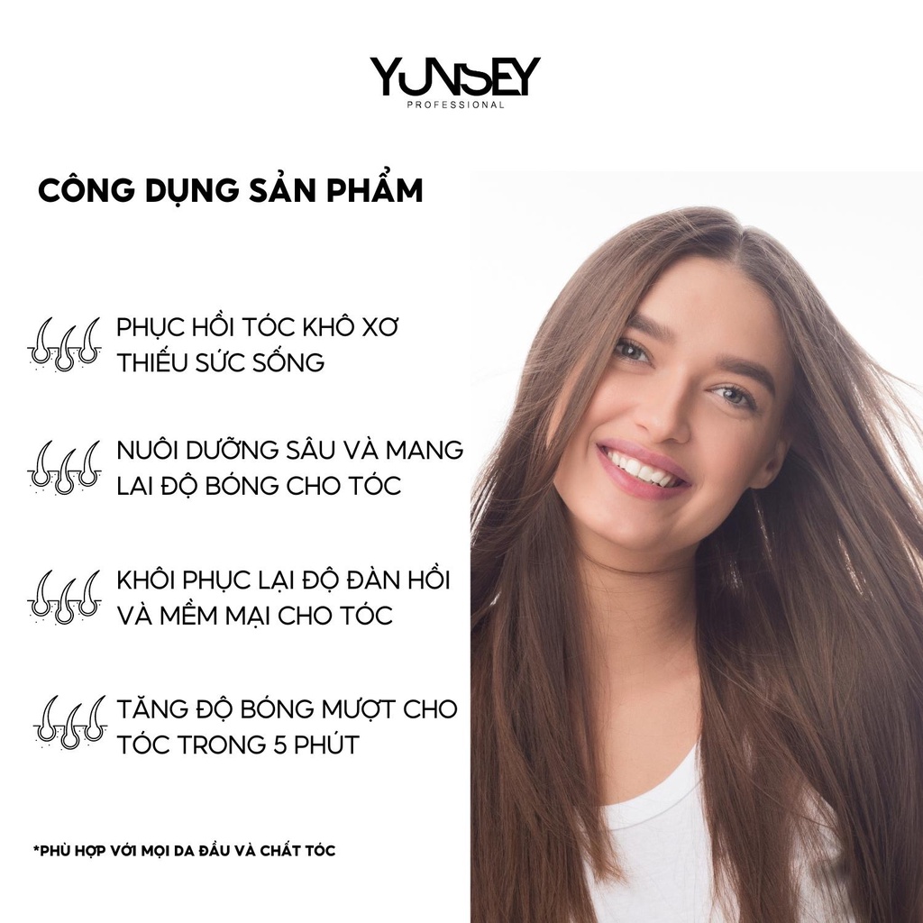 Hộp tinh chất phục hồi cấp tốc cho tóc Yunsey 15mlx12 tuýp