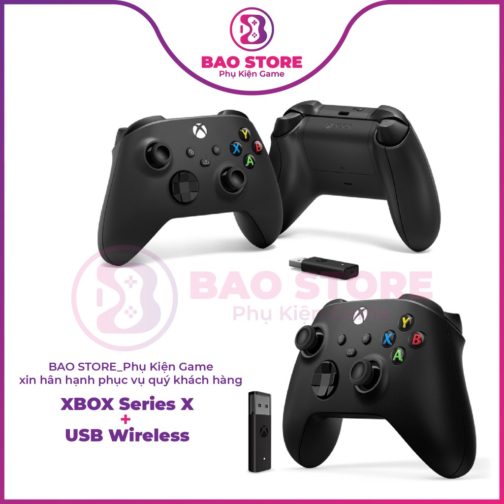 Tay cầm chơi game Xbox SERIES X WIRELESS - Màu đen , bảo hành 6 tháng l Chính hãng