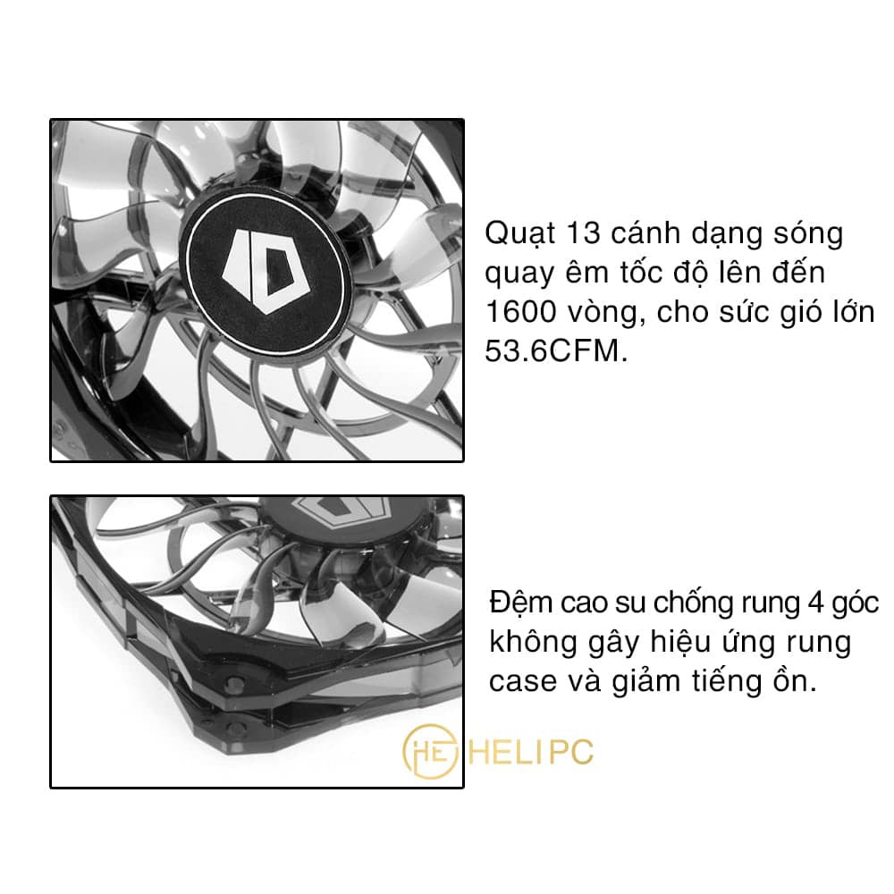Quạt tản nhiệt Case ID-COOLING NO-12015 - Fan Case 12cm
