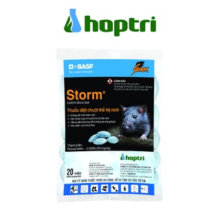 Thuốc diệt chuột Storm 0.005% BB gói 20 viên x 5 gói