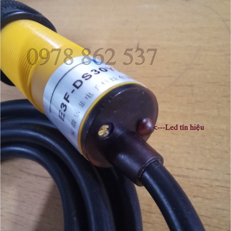 Cảm biến vật cản hồng ngoại E3F-DS30Y2- 2 dây-AC220v-NC-NPN