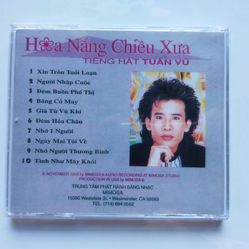 Bộ 4 cd Tuấn Vũ 2 phono