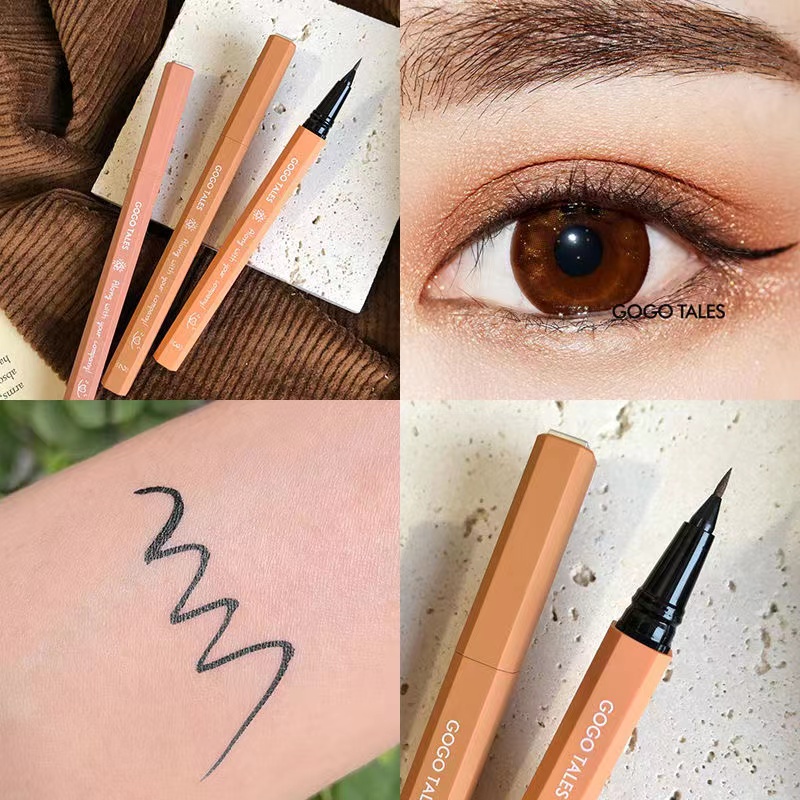 Bút kẻ mắt Gogo tales màu nâu trơn chống nước chống mồ hôi siêu mịn | BigBuy360 - bigbuy360.vn